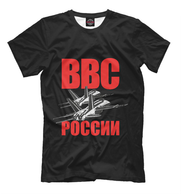 Мужская футболка с изображением ВВС России цвета Белый
