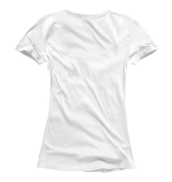 Женская футболка с изображением Тигренок цвета Белый
