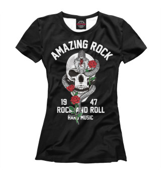 Женская футболка Rock