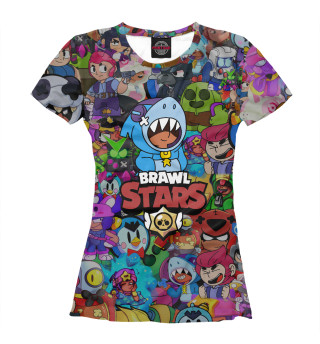 Футболка для девочек Brawl Stars: LEON SHARK