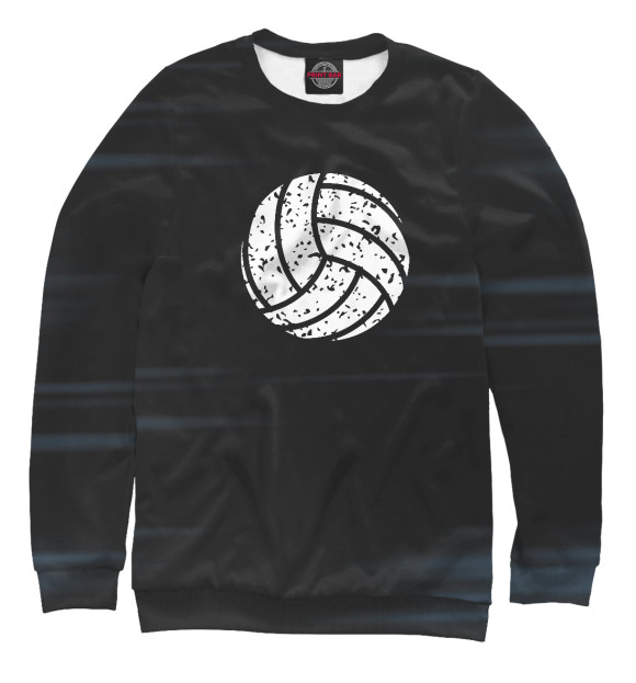 Свитшот для мальчиков с изображением Distressed Volleyball цвета Белый
