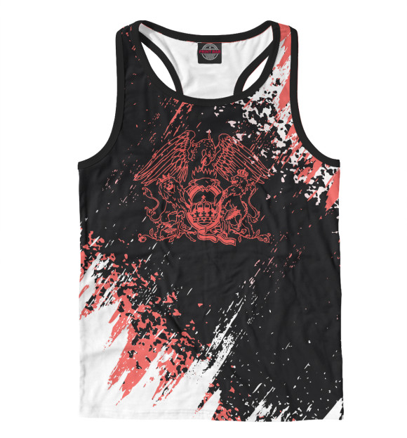 Мужская майка-борцовка с изображением Queen цвета Белый