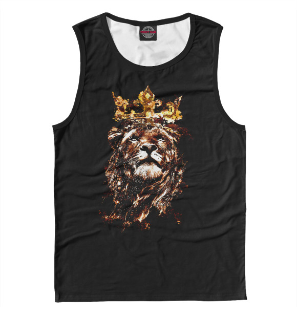 Майка для мальчика с изображением Lion цвета Белый
