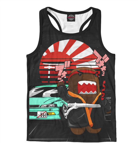 Мужская майка-борцовка с изображением Mark2 90к бирюзовый цвета Белый