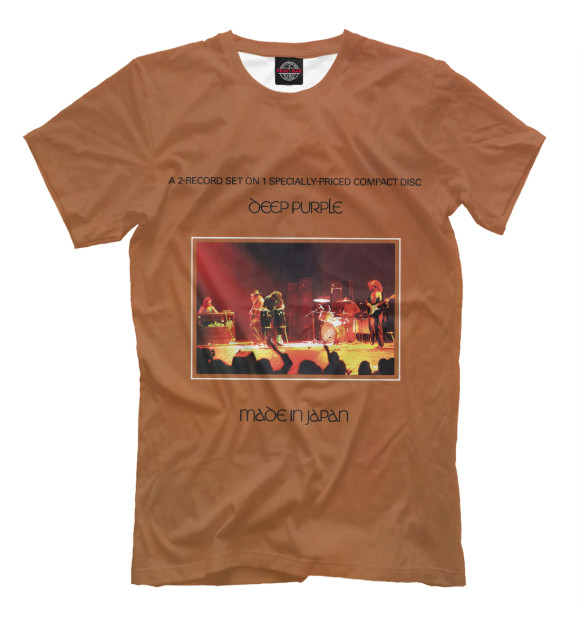Мужская футболка с изображением Deep Purple цвета Белый