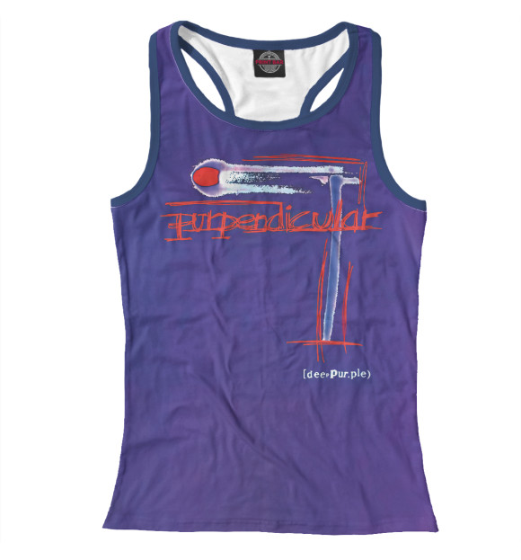 Женская майка-борцовка с изображением Deep Purple цвета Белый