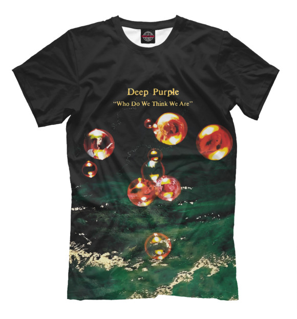 Футболка для мальчиков с изображением Deep Purple цвета Белый