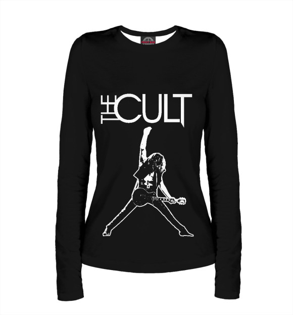 Женский лонгслив с изображением The Cult цвета Белый
