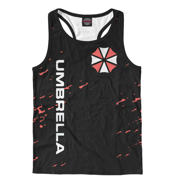 Мужская майка-борцовка с изображением Resident Evil цвета Белый