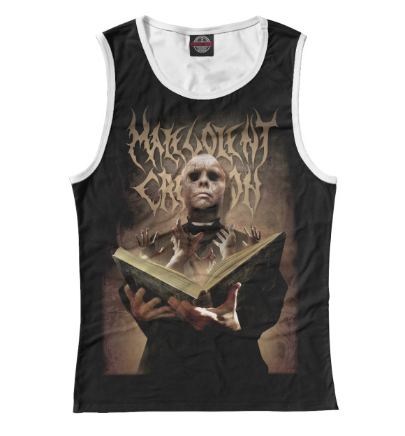 Женская майка с изображением Malevolentcreation цвета Белый