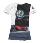 Женская футболка Alfa Romeo sketch