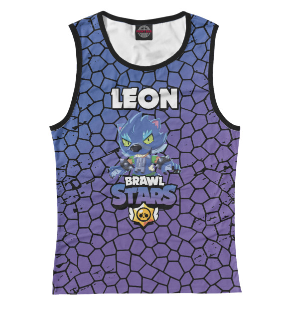 Майка для девочки с притом Brawl Stars цвета Белый Майка для девочки с изображением Brawl Stars цвета Белый