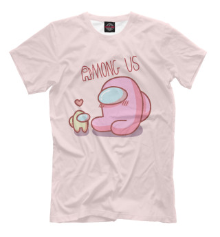 Мужская футболка Among Us Pink