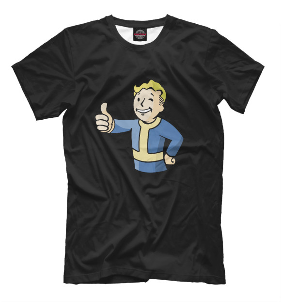 Мужская футболка с изображением Fallout цвета Белый