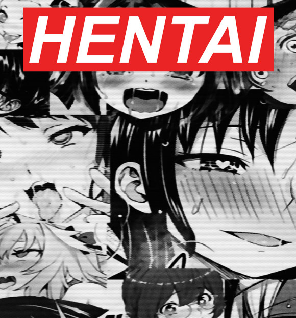 Женская футболка с изображением Hentai цвета Белый