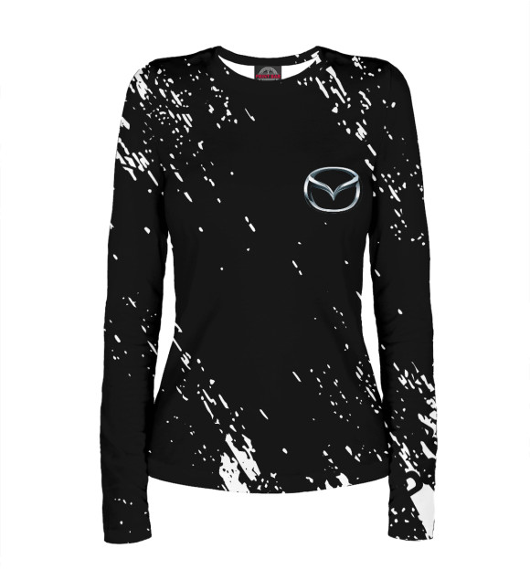 Женский лонгслив с изображением Mitsubishi цвета Белый