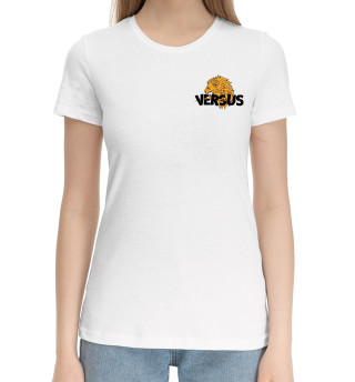 Хлопковая футболка для девочек Лев против (VERSUS)