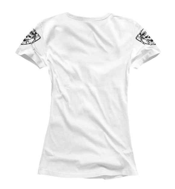 Женская футболка с изображением К чёрту весь мир! цвета Белый