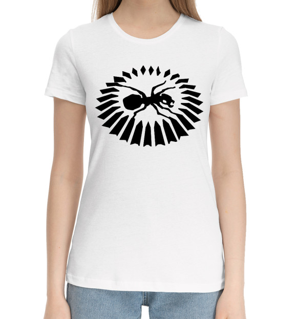 Женская хлопковая футболка с изображением The Prodigy цвета Белый