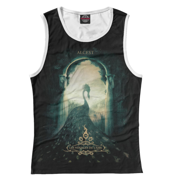 Женская майка с изображением Alcest цвета Белый