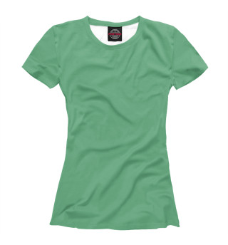 Женская футболка Цвет Морской зеленый