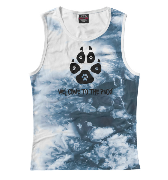 Майка для девочки с изображением Welkome to the Pack цвета Белый