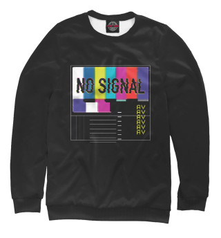 Мужской свитшот TV signal vaporwave