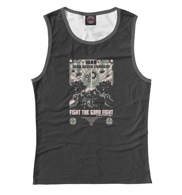 Майка для девочки с изображением Братство стали цвета Белый