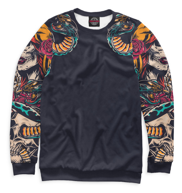 Женский свитшот с изображением Девушка цвета Белый