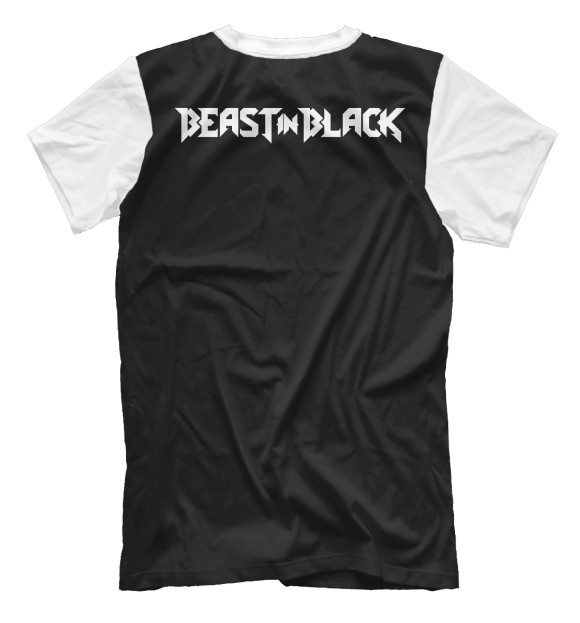 Футболка для мальчиков с изображением Beast in black цвета Белый