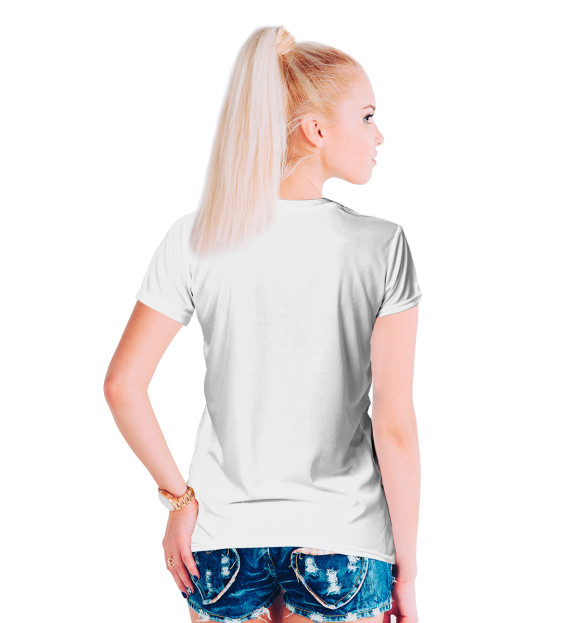 Женская футболка с изображением Ахегао цвета Белый