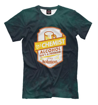 Мужская футболка Im A Chemist Alcohol Isnt