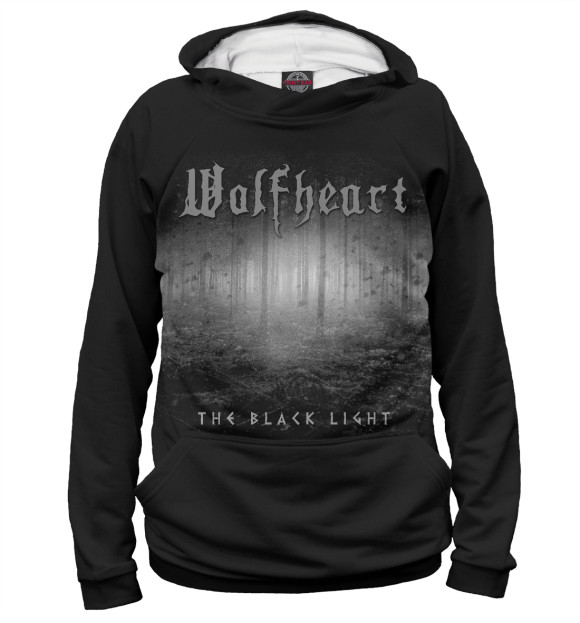 Мужское худи с изображением Wolfheart цвета Белый