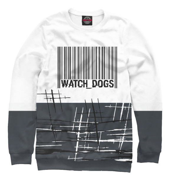 Женский свитшот с изображением Watch Dogs:legion цвета Белый