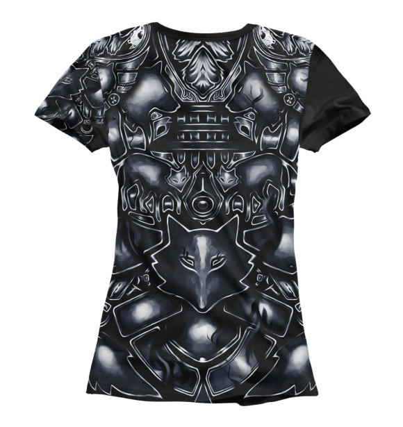 Футболка для девочек с изображением Доспехи цвета Белый