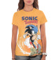 Женская футболка Sonic the hedgehog