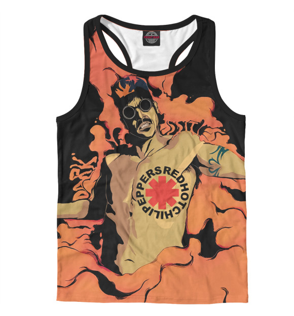 Мужская майка-борцовка с изображением Red Hot Chili Peppers цвета Белый