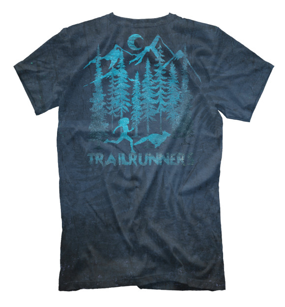 Футболка для мальчиков с изображением Trailrunners цвета Белый