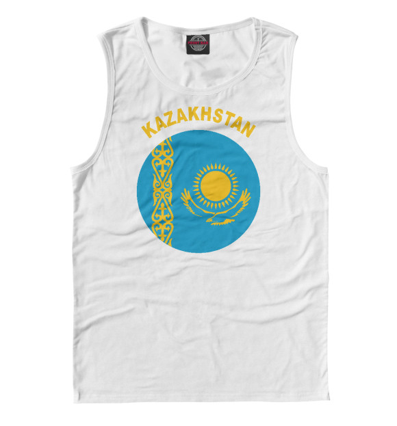 Майка для мальчика с изображением Казахстан цвета Белый