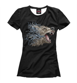 Женская футболка Медвежья сила