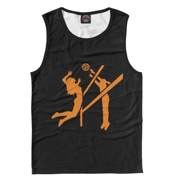 Майка для мальчика с изображением Волейбол цвета Белый