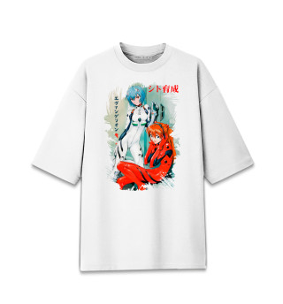 Женская футболка оверсайз Neon Genesis Evangelion