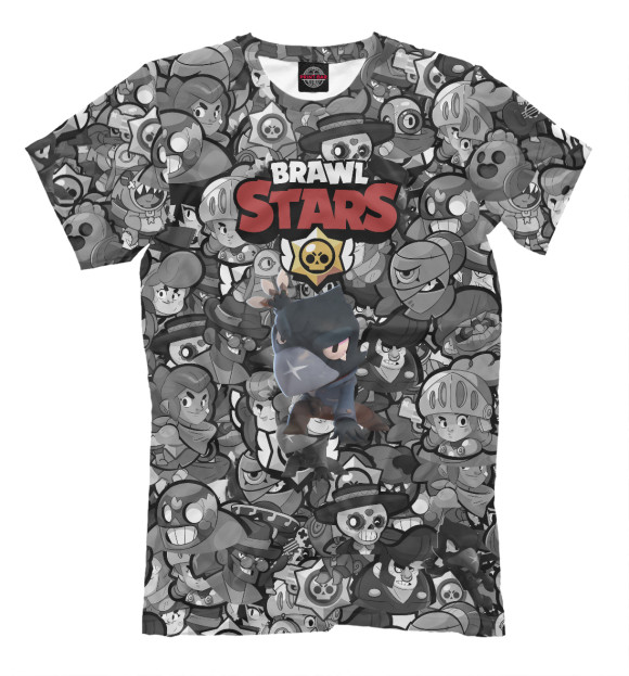 Футболка для мальчиков с изображением Brawl Stars: Crow цвета Белый
