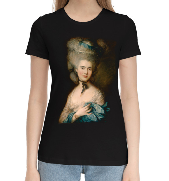 Женская хлопковая футболка с изображением Баронесса цвета Черный