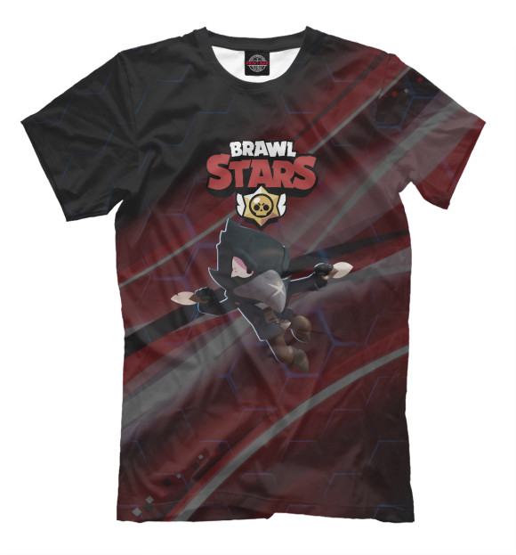 Мужская футболка с изображением Brawl Stars: Crow цвета Белый
