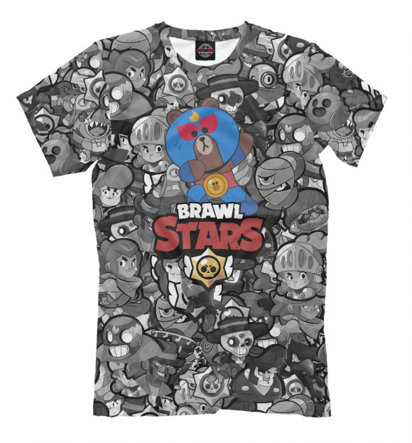 Мужская футболка с изображением Brawl Stars цвета Белый