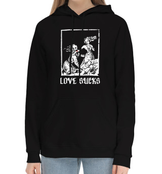 Женский хлопковый худи Love sucks