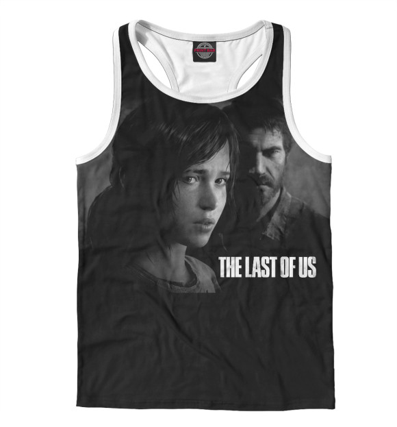 Мужская майка-борцовка с изображением The Last of Us цвета Белый