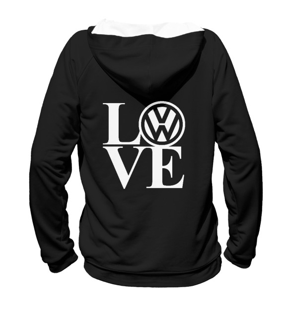 Женское худи с изображением Volkswagen цвета Белый