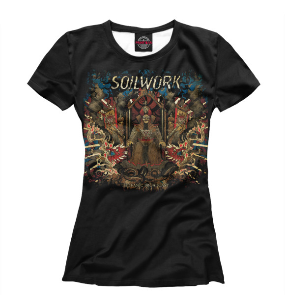 Футболка для девочек с изображением Soilwork цвета Белый